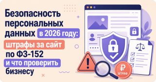 Безопасность персональных данных в 2026 году: штрафы за сайт по ФЗ-152 и что проверить бизнесу