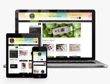 Сайт компании "Fit Life". Доставка еды 